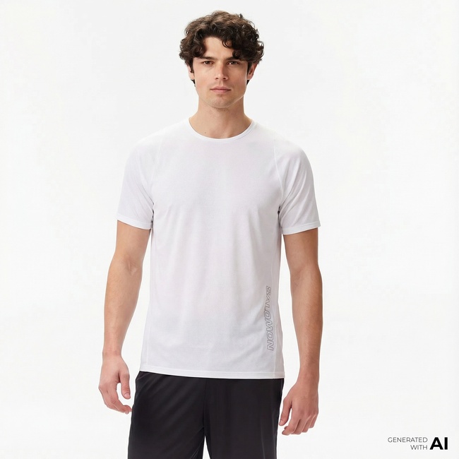  Salomon Sense Aero Erkek Beyaz Koşu T-Shirt