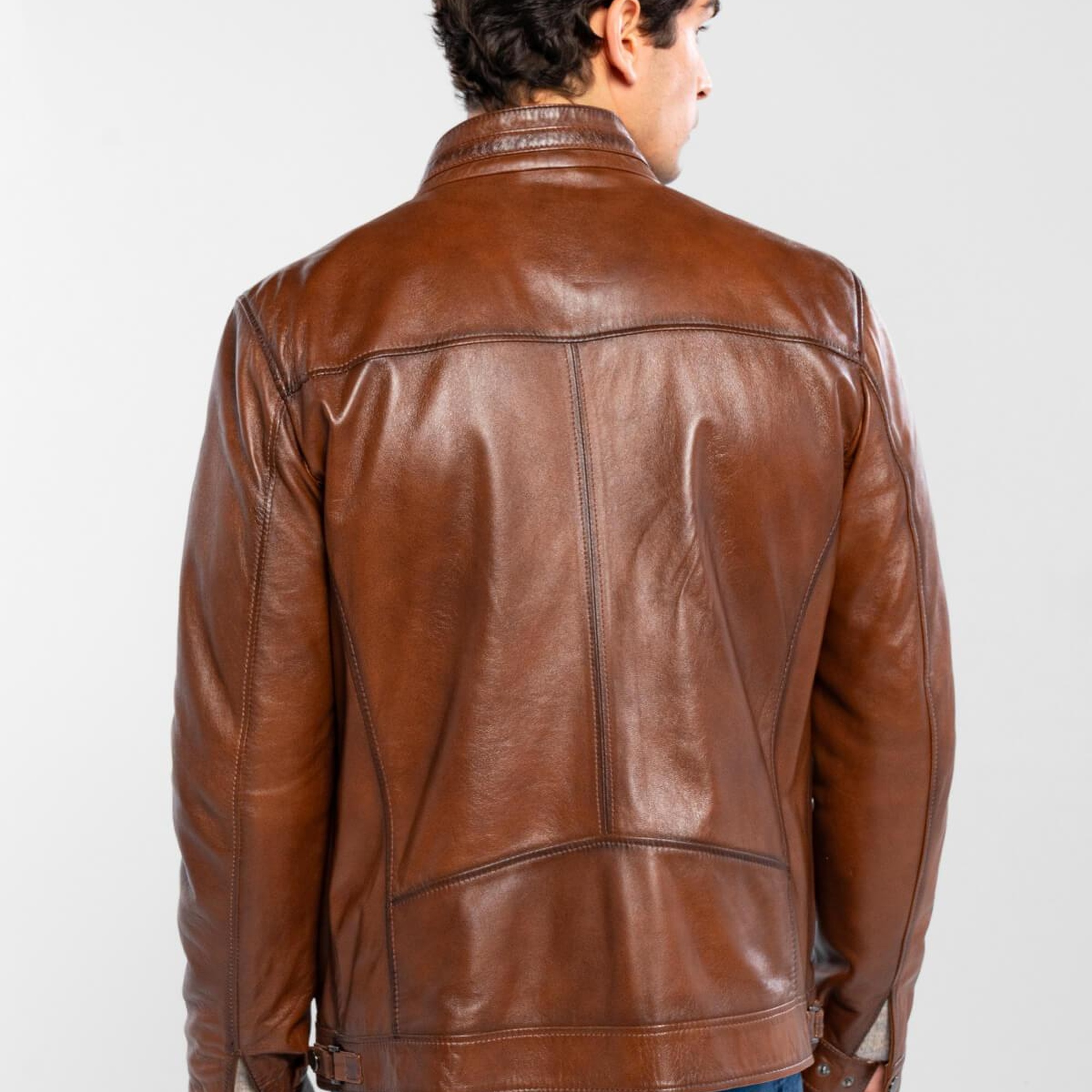 Tamer Tanca Erkek Hakiki Deri Kahverengi Deri Mont