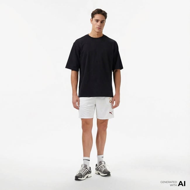  Puma Galatasaray 2024-25 Deplasman Erkek Beyaz Futbol Şortu