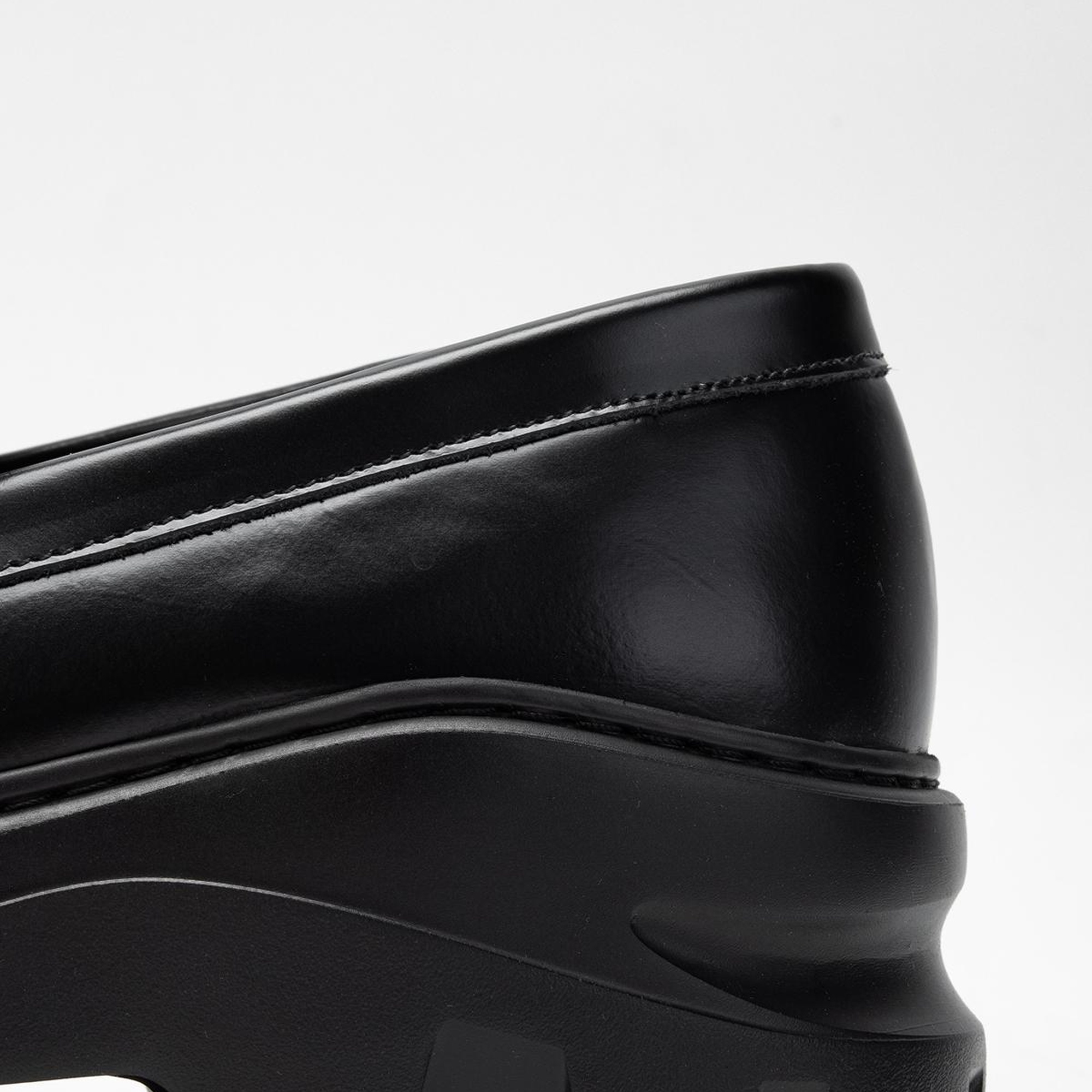 Valmenti Erkek Siyah Açma Hakiki Deri Loafer Ayakkabı