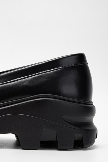  Valmenti Erkek Siyah Açma Hakiki Deri Loafer Ayakkabı