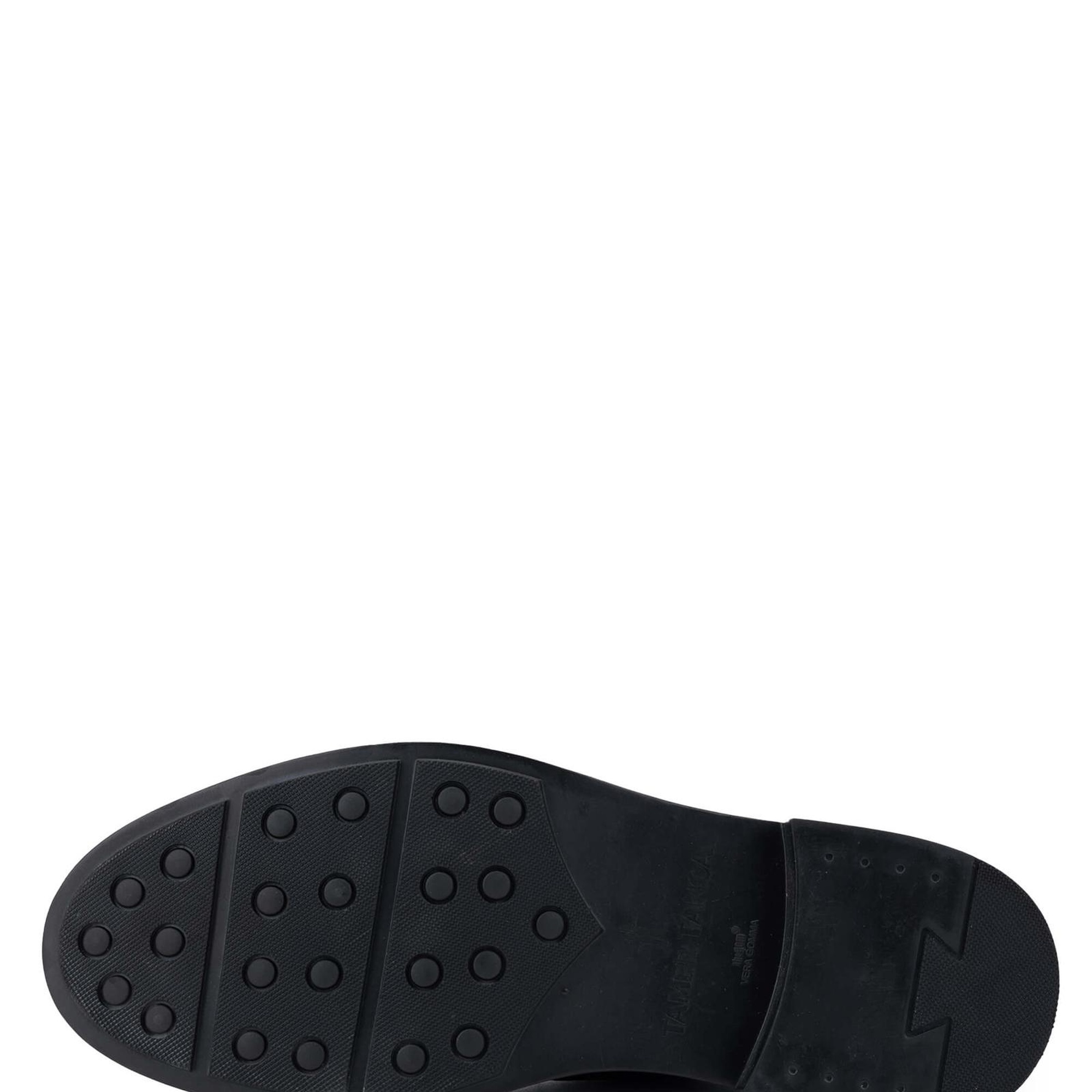 Tamer Tanca Erkek Hakiki Deri Siyah Floter Casual Ayakkabı