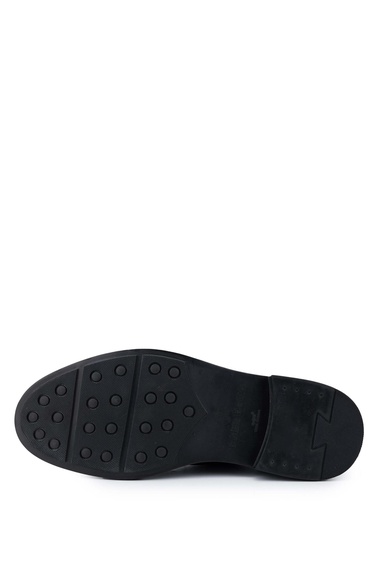  Tamer Tanca Erkek Hakiki Deri Siyah Floter Casual Ayakkabı