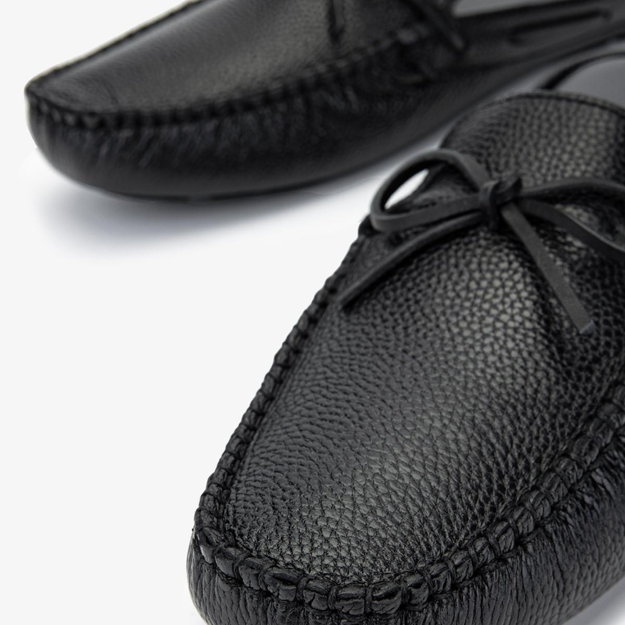 Valmenti Enjex Erkek Siyah Floter Hakiki Deri Düz Terlik