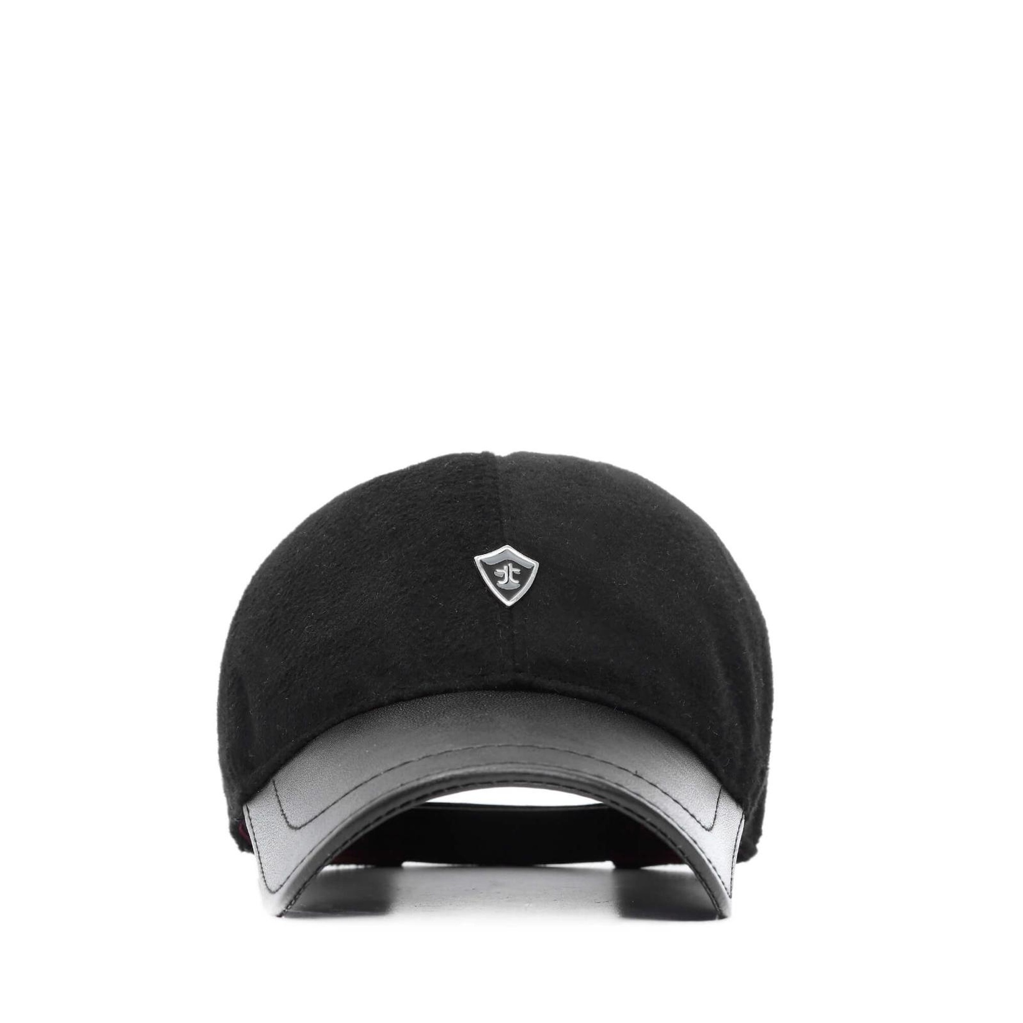 Tamer Tanca Erkek Hakiki Deri Siyah Şapka