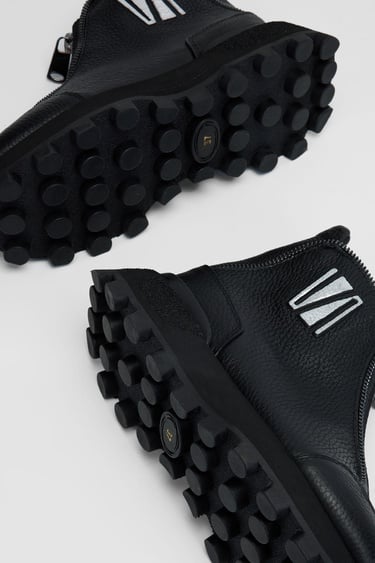  Valmenti Kadın Siyah Floter Hakiki Deri Casual Bot