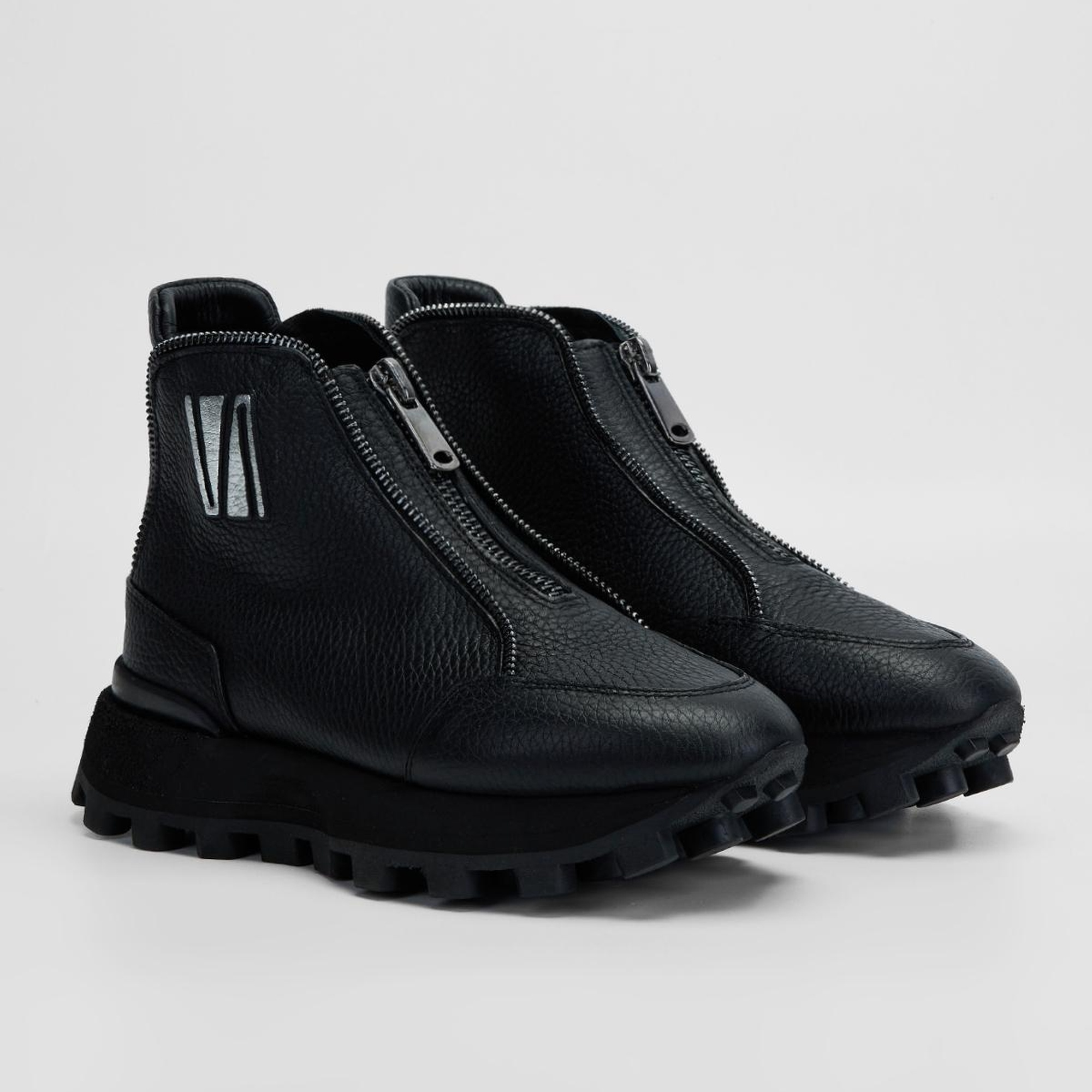 Valmenti Kadın Siyah Floter Hakiki Deri Casual Bot