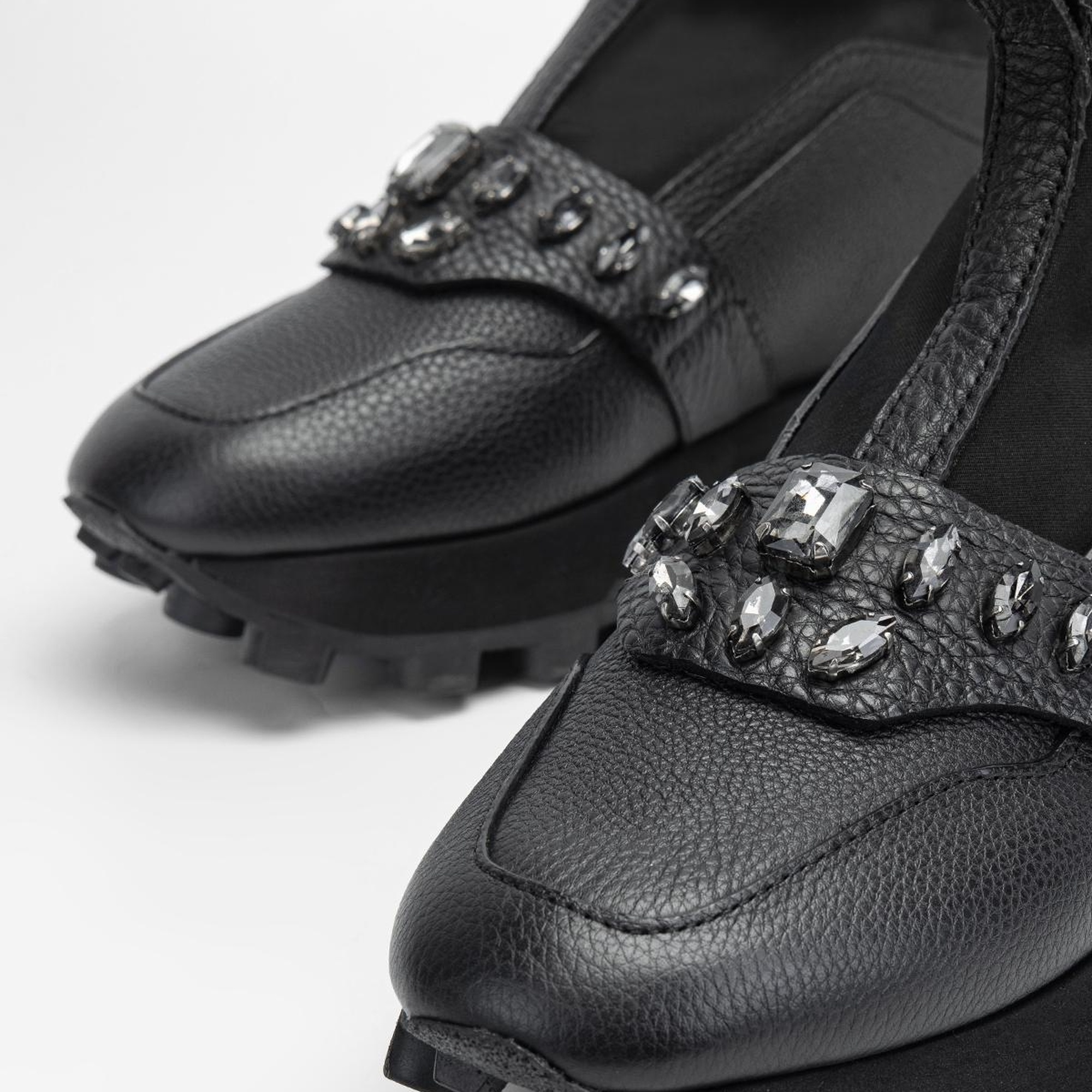 Valmenti Kadın Siyah Floter Hakiki Deri Casual Bot