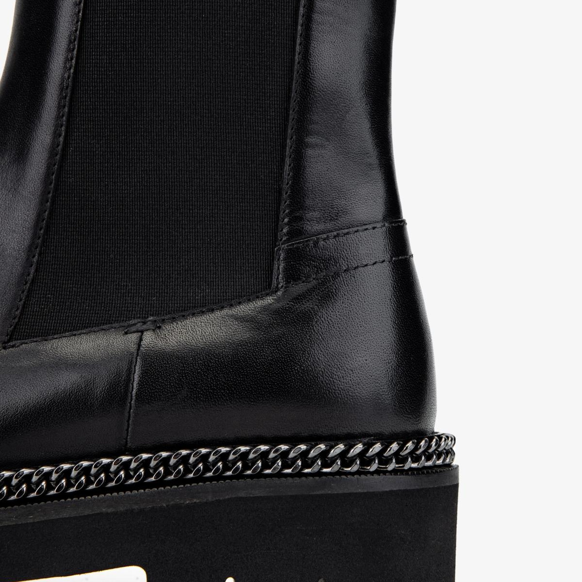 Valmenti Kadın Hakiki Deri Siyah Deri Casual Bot