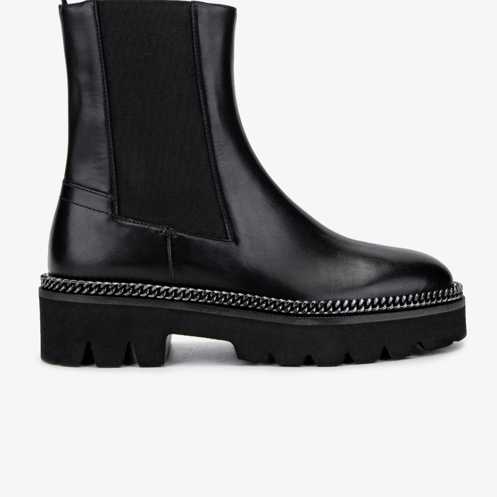 Valmenti Kadın Hakiki Deri Siyah Deri Casual Bot