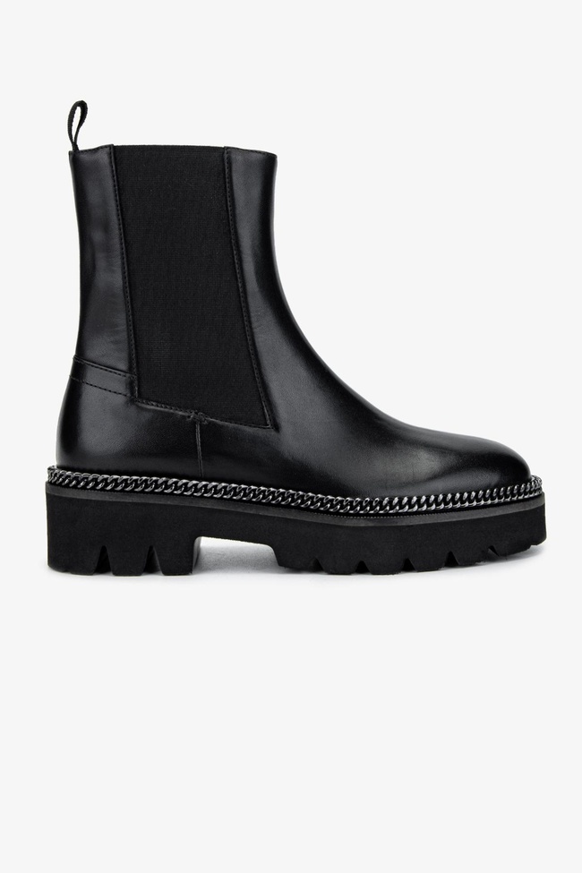  Valmenti Kadın Hakiki Deri Siyah Deri Casual Bot