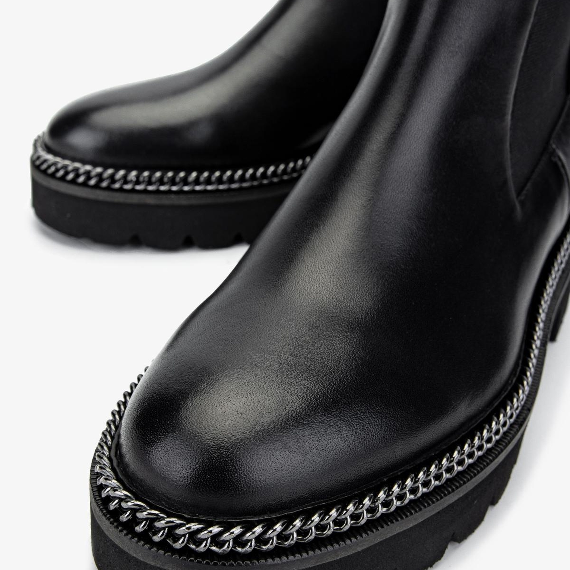 Valmenti Kadın Hakiki Deri Siyah Deri Casual Bot