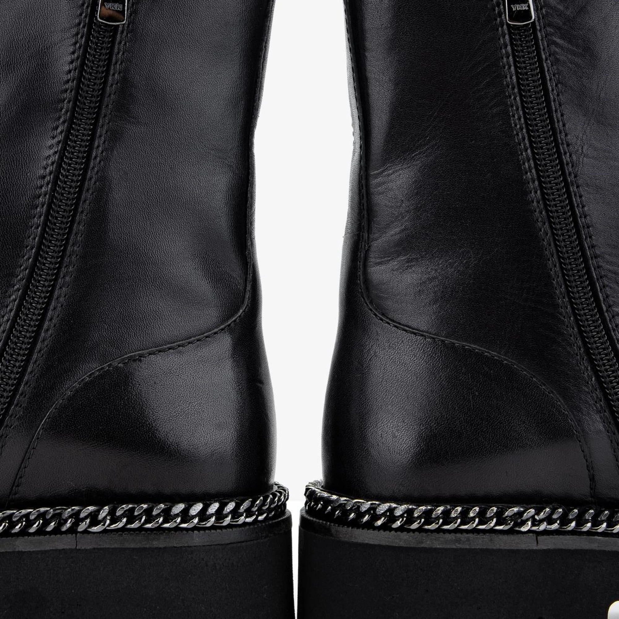 Valmenti Kadın Hakiki Deri Siyah Deri Casual Bot