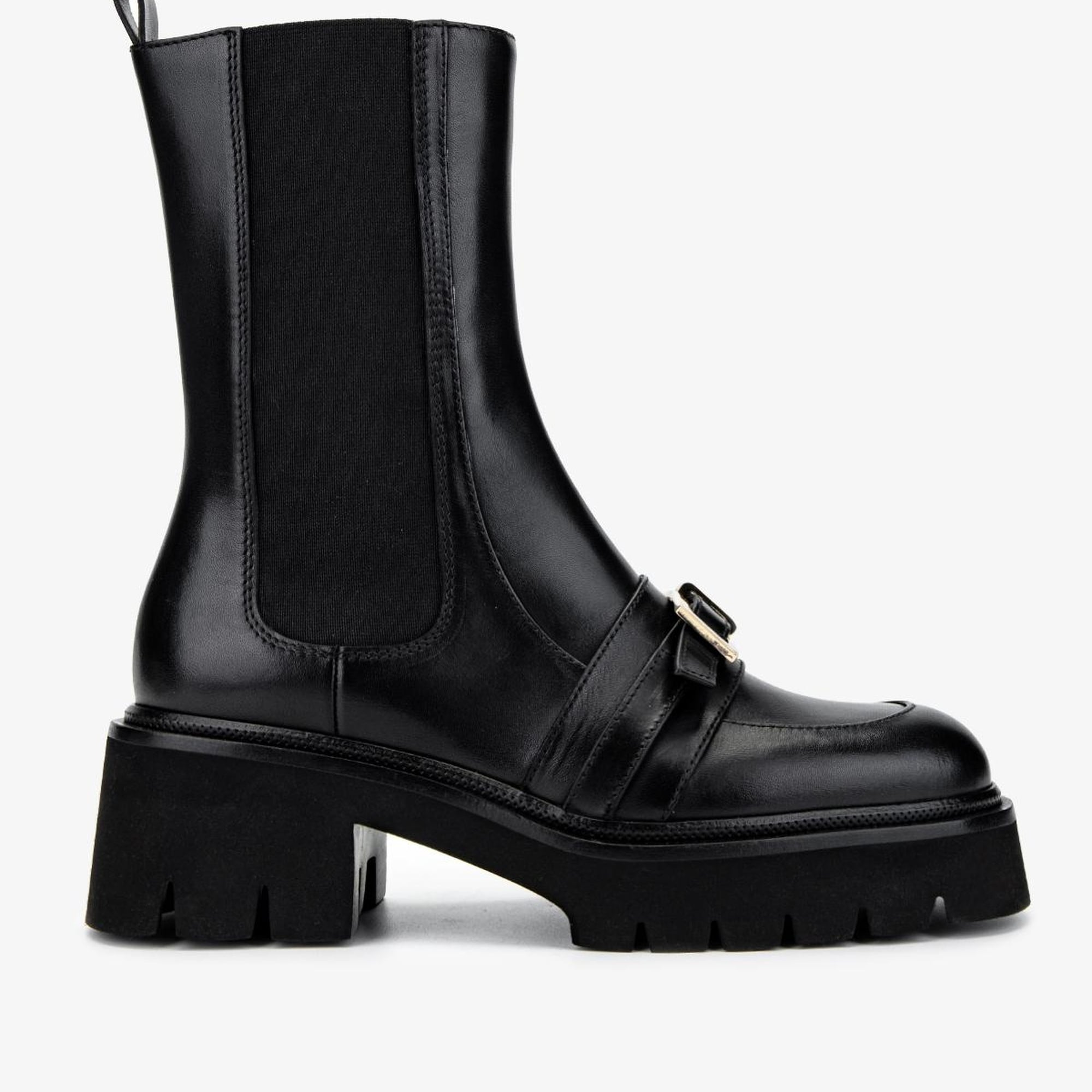 Valmenti Kadın Hakiki Deri Siyah Deri Casual Bot