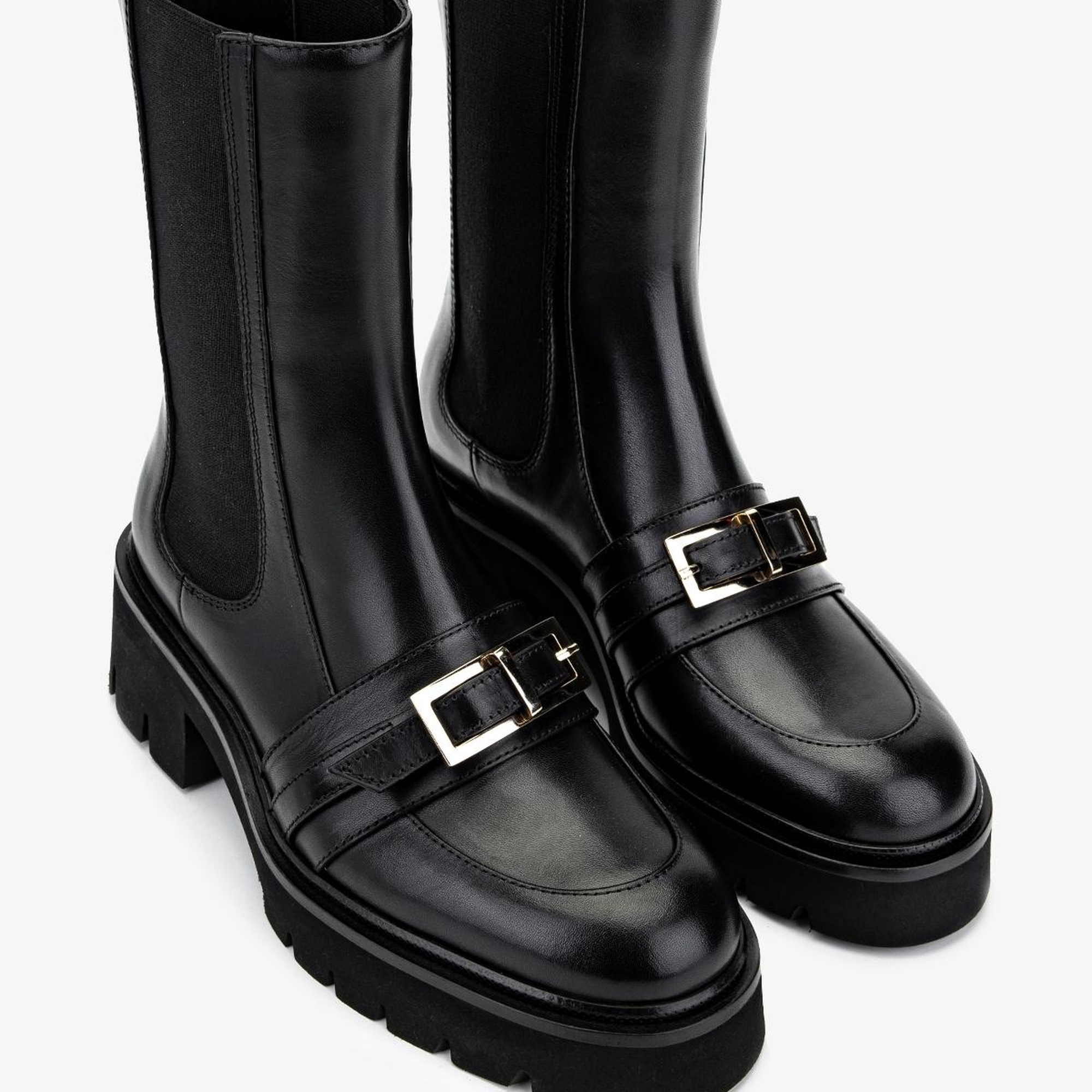 Valmenti Kadın Hakiki Deri Siyah Deri Casual Bot