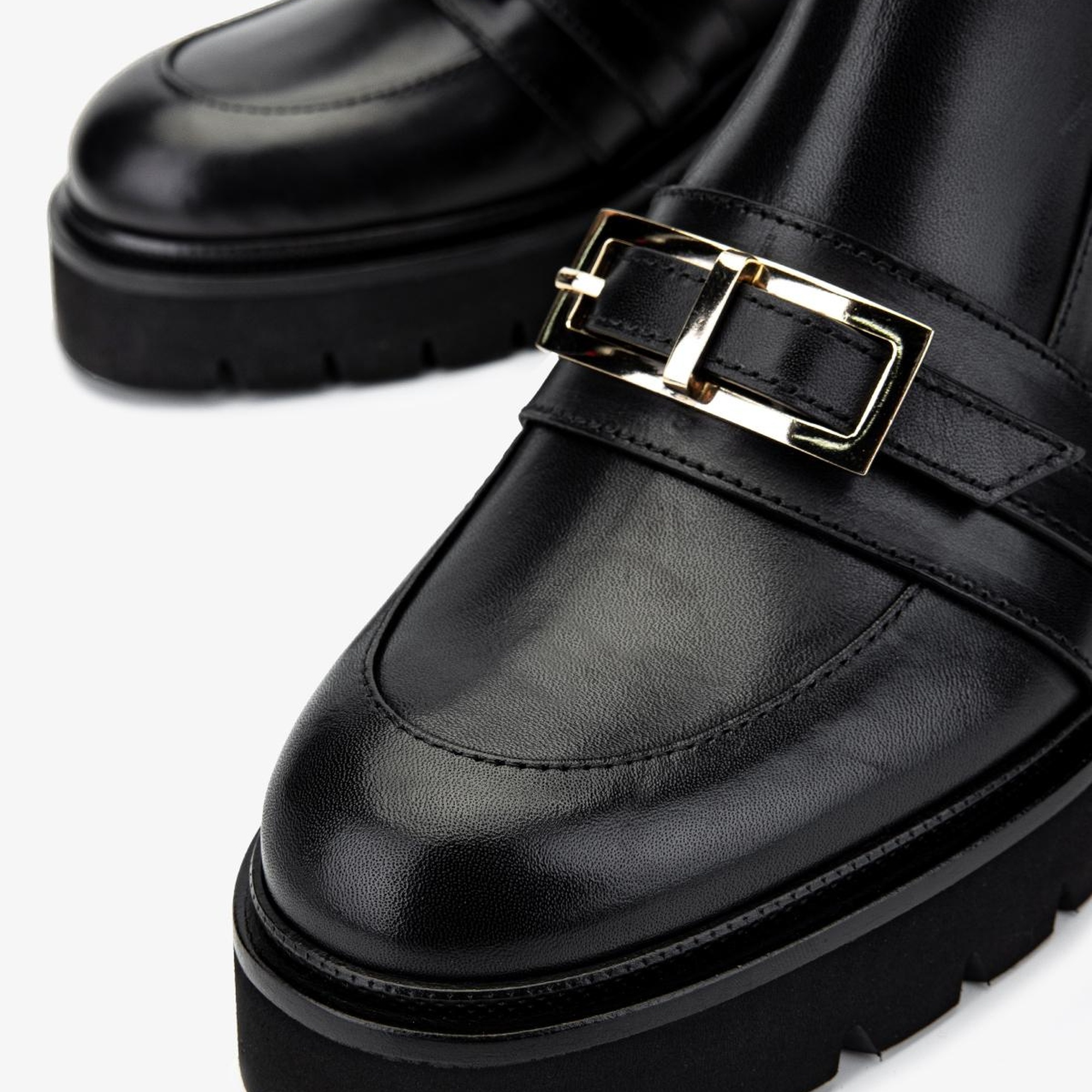 Valmenti Kadın Hakiki Deri Siyah Deri Casual Bot