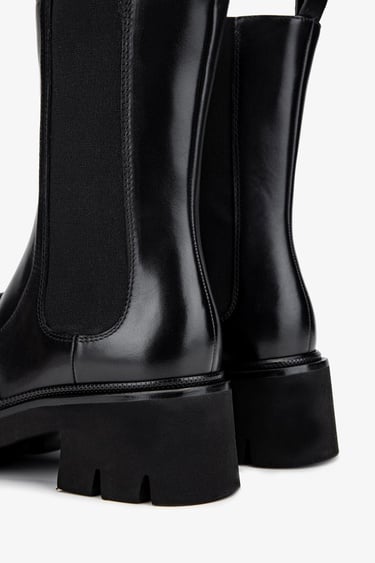  Valmenti Kadın Hakiki Deri Siyah Deri Casual Bot