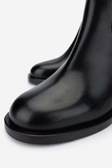  Valmenti Kadın Hakiki Deri Siyah Deri Casual Bot