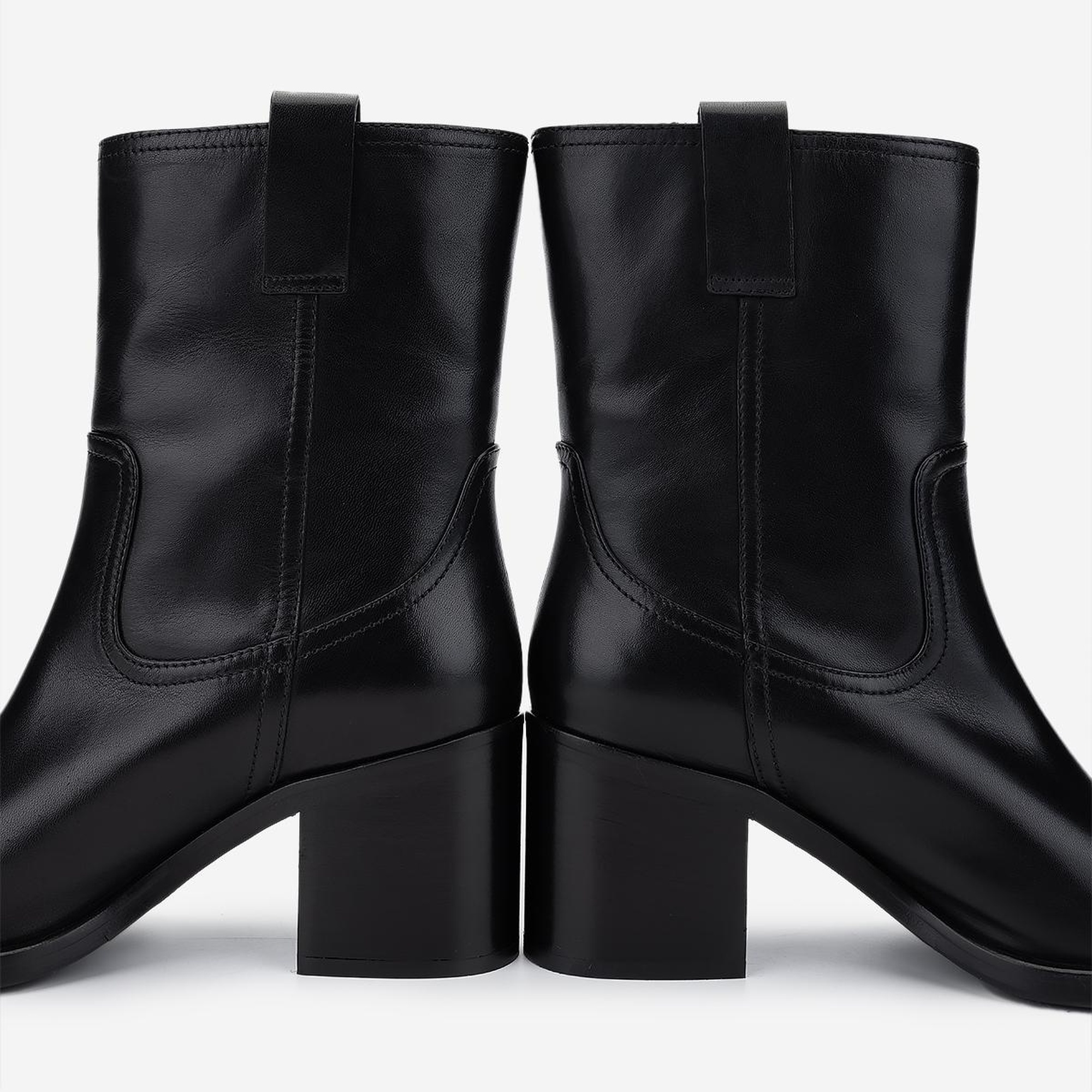 Valmenti Kadın Hakiki Deri Siyah Deri Casual Bot