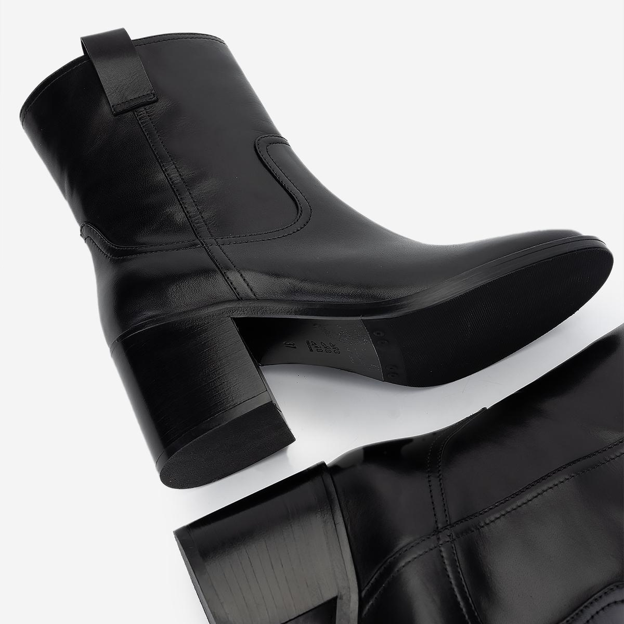 Valmenti Kadın Hakiki Deri Siyah Deri Casual Bot