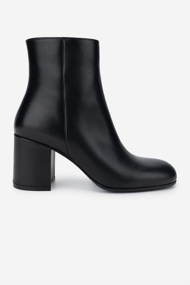  Valmenti Kadın Hakiki Deri Siyah Deri Casual Bot