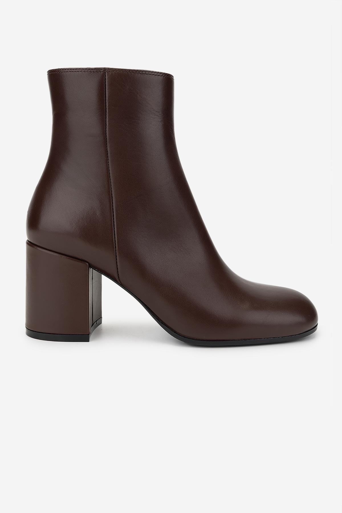  Valmenti Kadın Hakiki Deri Taba Deri Casual Bot