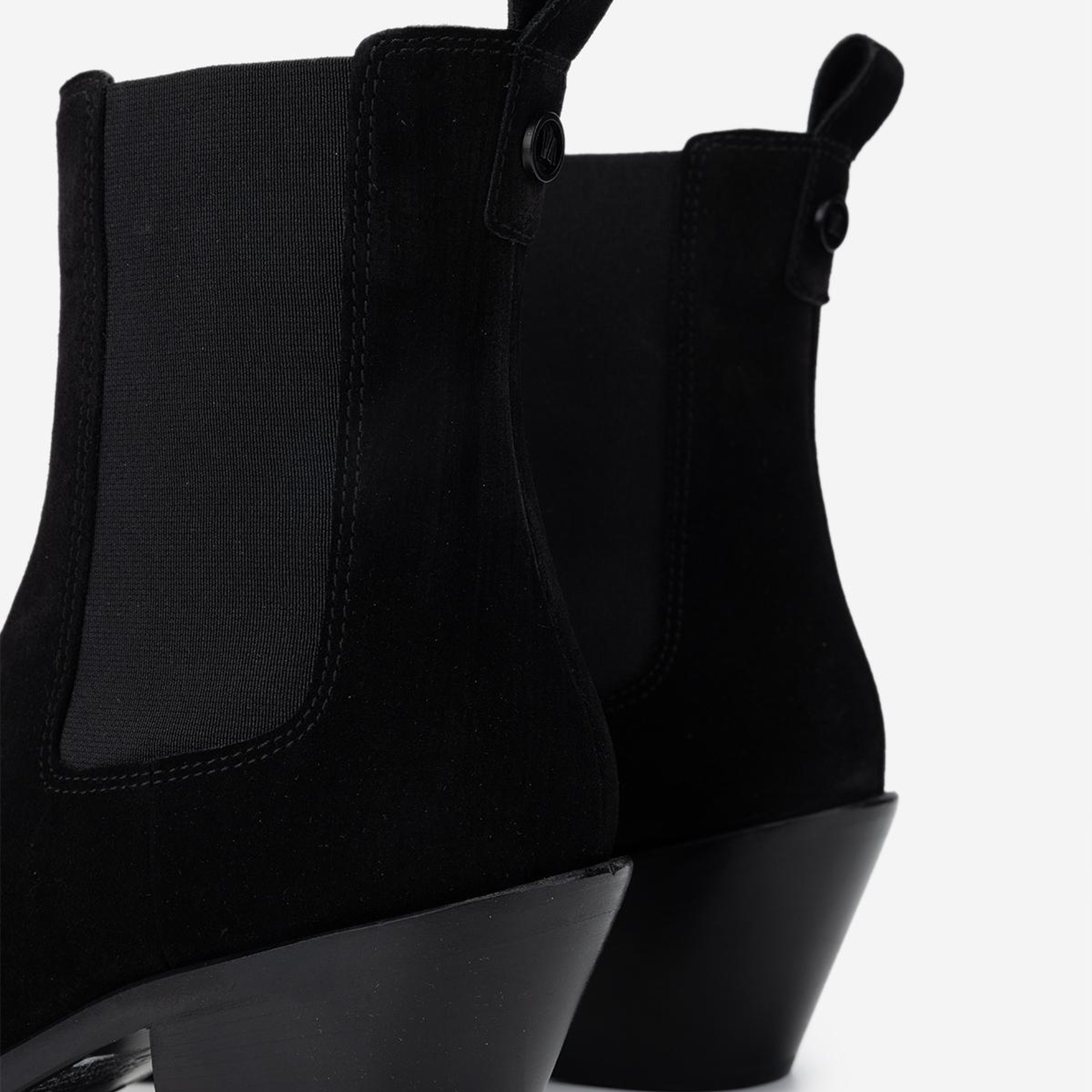 Valmenti Kadın Hakiki Deri Siyah Süet Casual Bot