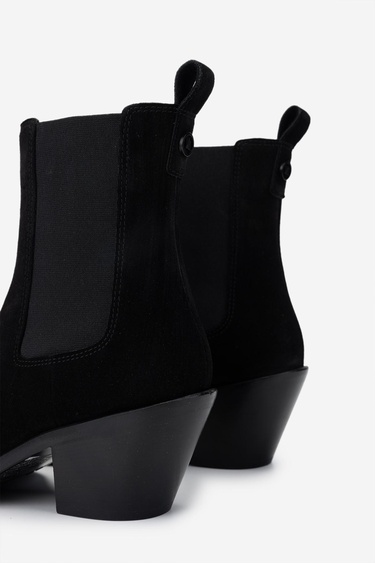  Valmenti Kadın Hakiki Deri Siyah Süet Casual Bot