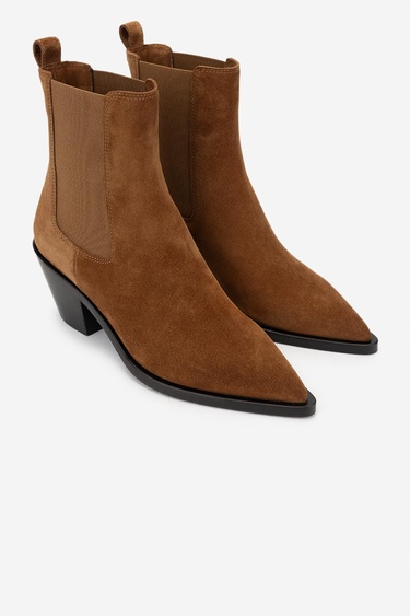  Valmenti Kadın Hakiki Deri Taba Süet Casual Bot