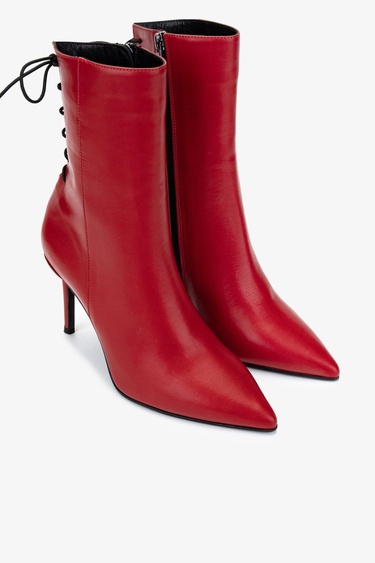  Valmenti Kadın . Kırmızı Topuklu Bot