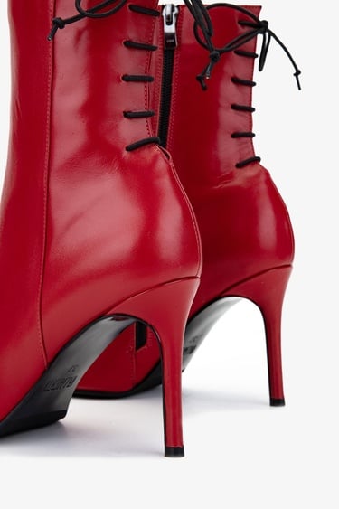  Valmenti Kadın . Kırmızı Topuklu Bot