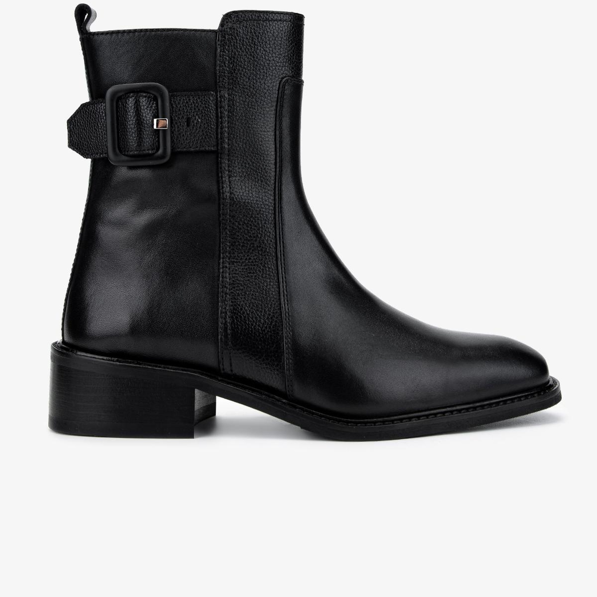 Valmenti Kadın . Siyah Deri Casual Bot