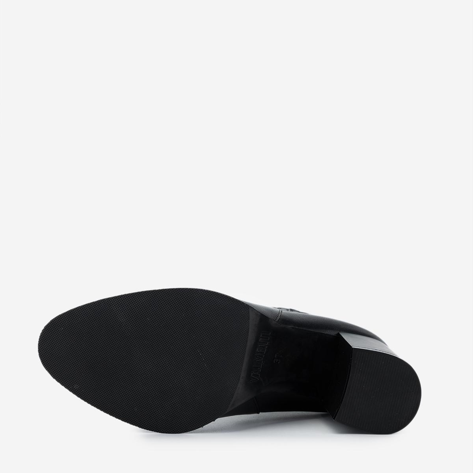 Valmenti Kadın Siyah Deri Topuklu Bot