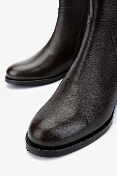  Valmenti Kadın . Kahverengi Casual Bot