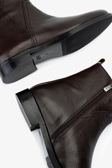  Valmenti Kadın . Kahverengi Casual Bot