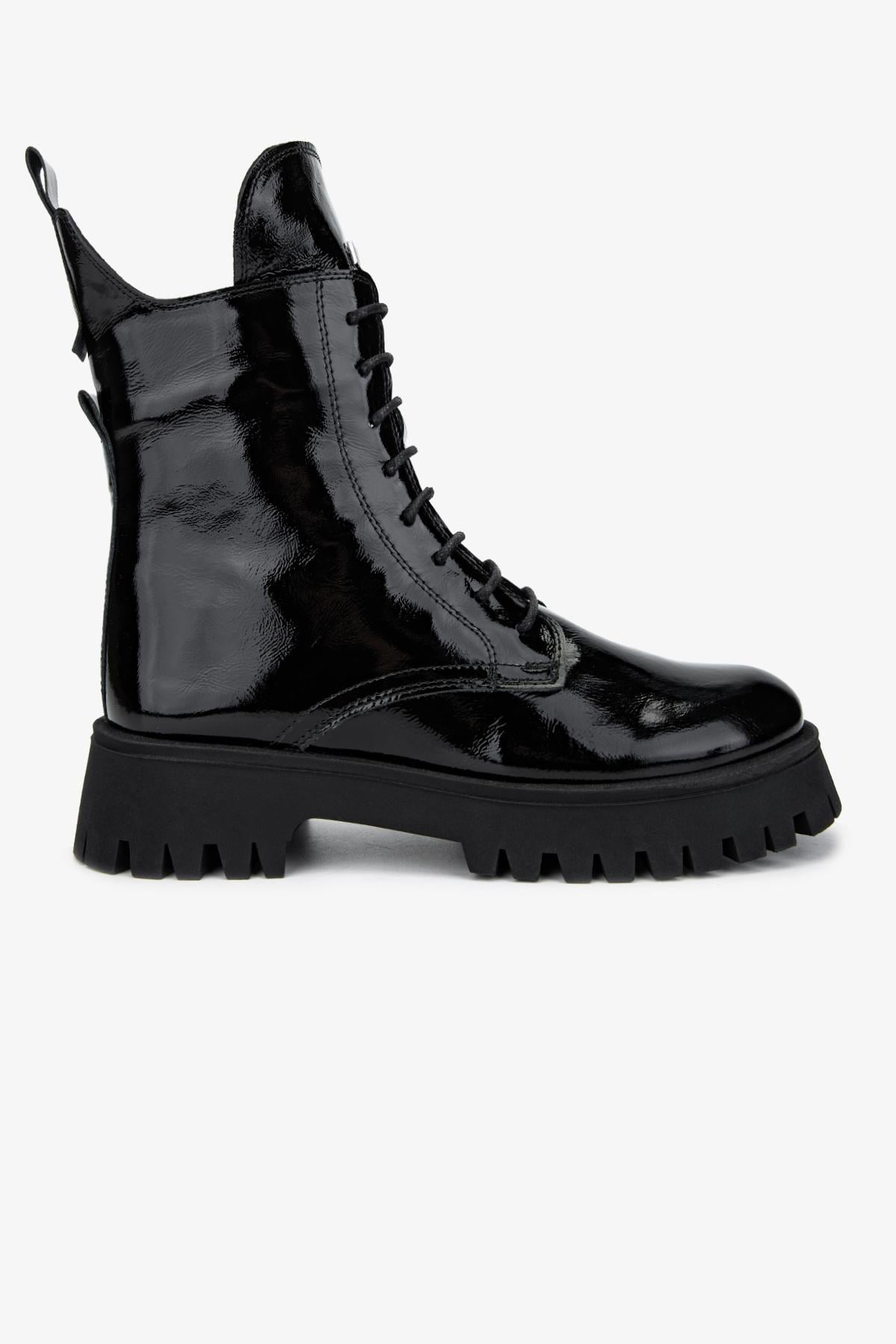  Valmenti Kadın . Siyah Rugan Casual Bot