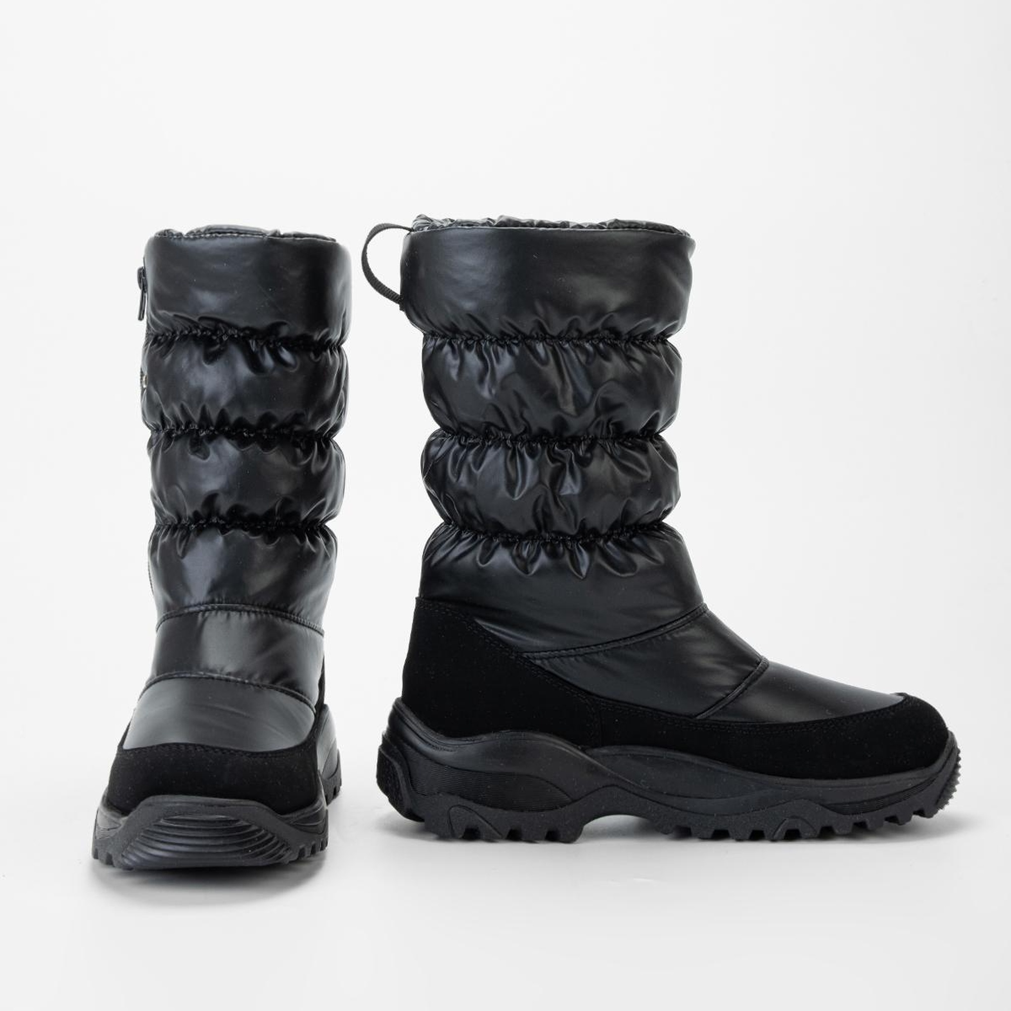 Valmenti Maura Kadın Siyah Deri & Tekstil Kar Botu