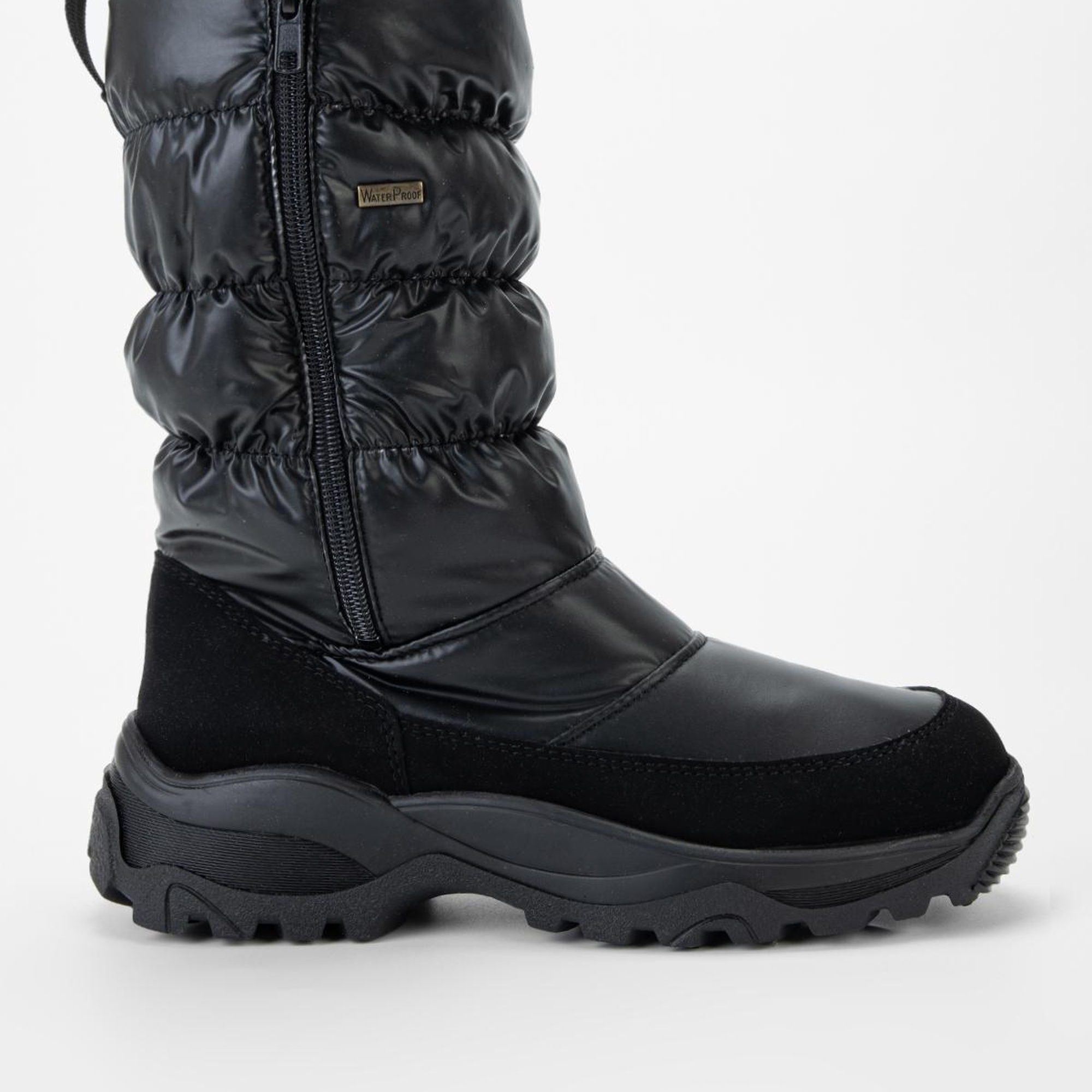 Valmenti Maura Kadın Siyah Deri & Tekstil Kar Botu