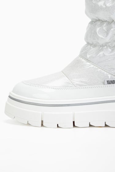  Valmenti Abriana Kadın Beyaz parıltı Deri & Tekstil Kar Botu