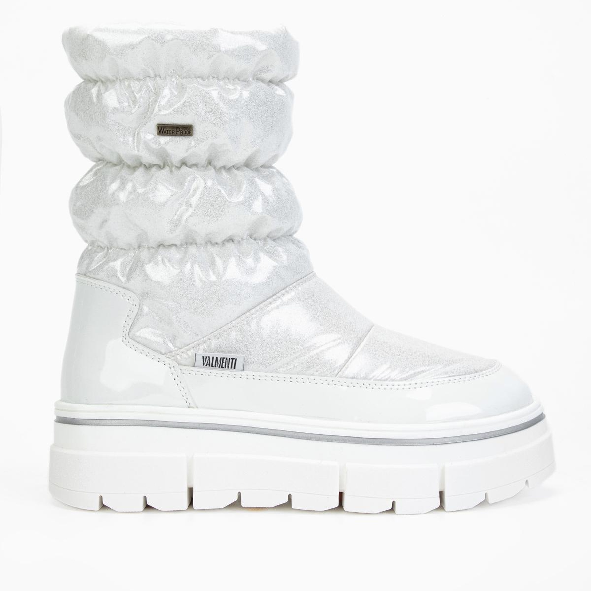 Valmenti Abriana Kadın Beyaz parıltı Deri & Tekstil Kar Botu