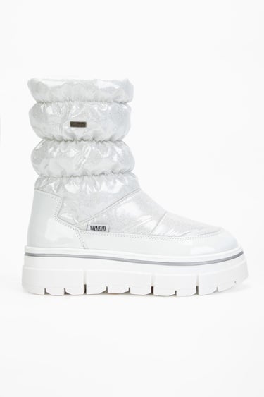  Valmenti Abriana Kadın Beyaz parıltı Deri & Tekstil Kar Botu