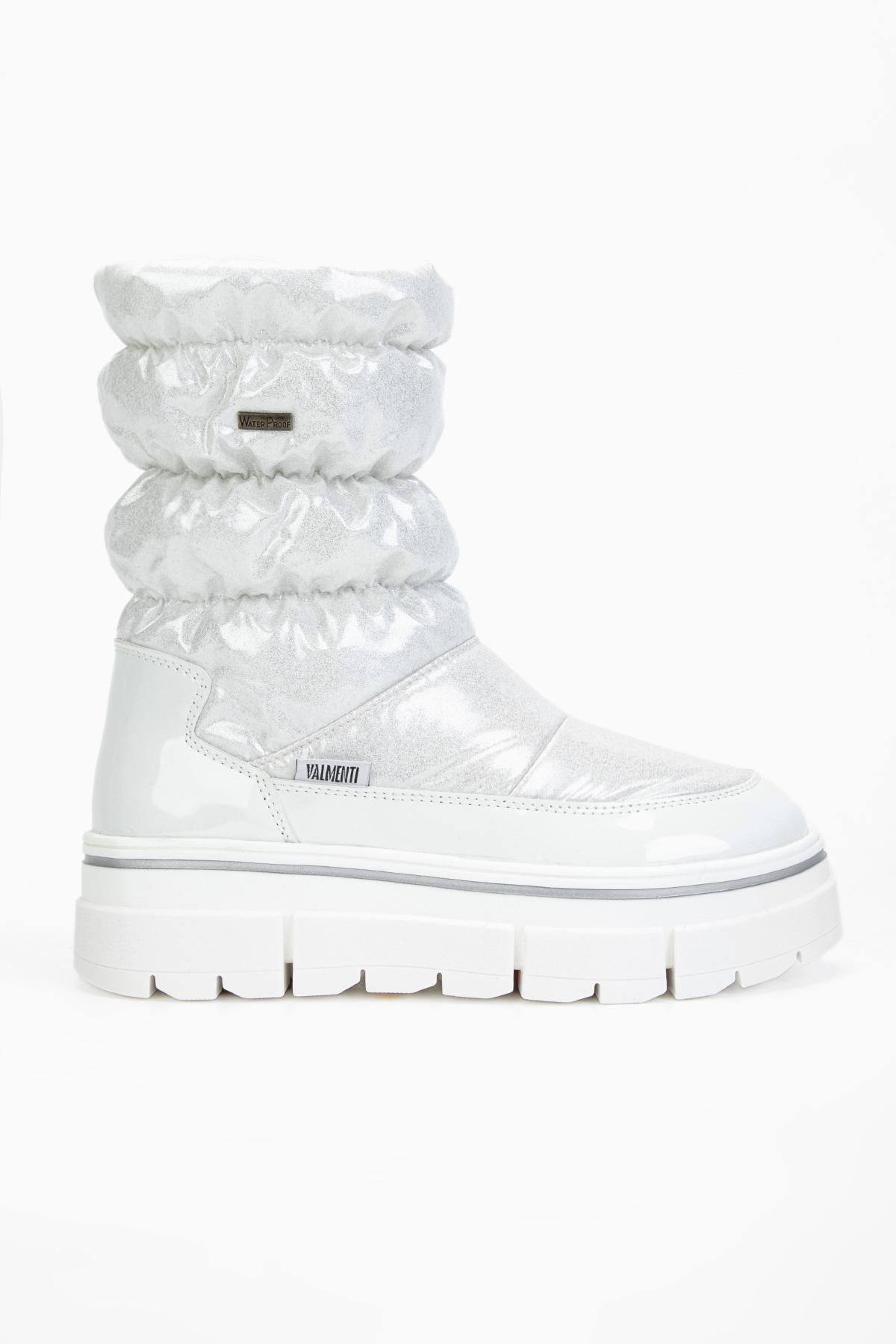  Valmenti Abriana Kadın Beyaz parıltı Deri & Tekstil Kar Botu