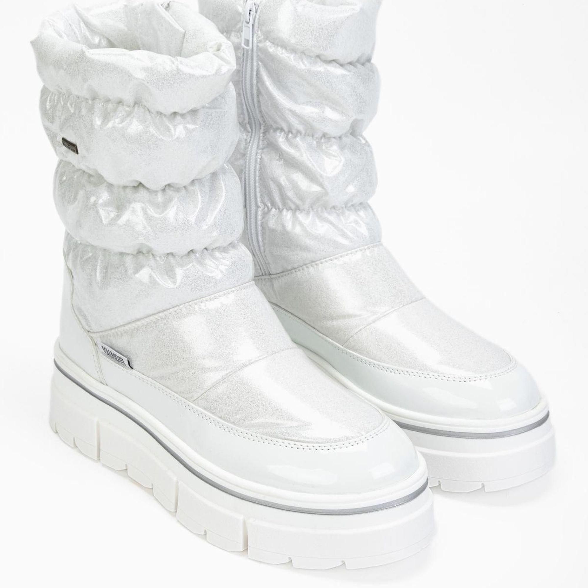 Valmenti Abriana Kadın Beyaz parıltı Deri & Tekstil Kar Botu