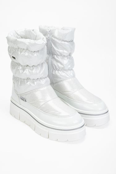  Valmenti Abriana Kadın Beyaz parıltı Deri & Tekstil Kar Botu