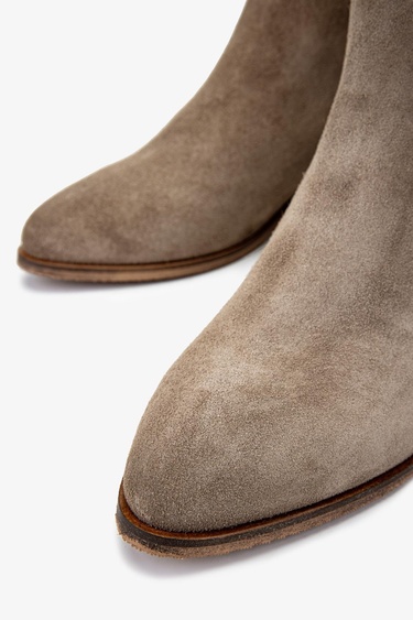  Valmenti Kadın Hakiki Deri Vizon Topuklu Bot