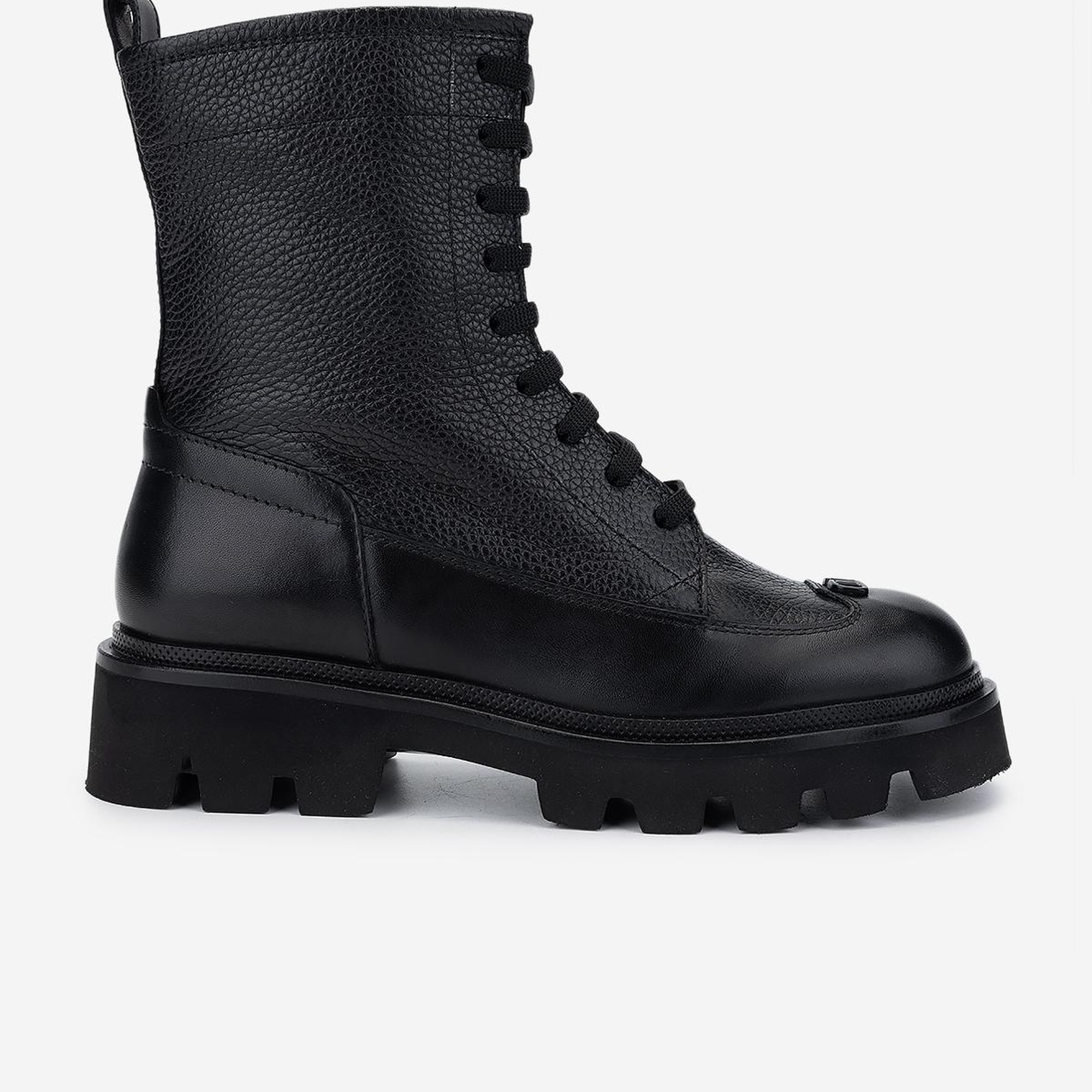 Valmenti Kadın Hakiki Deri Siyah Casual Bot