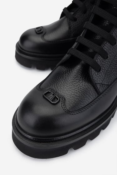  Valmenti Kadın Hakiki Deri Siyah Casual Bot