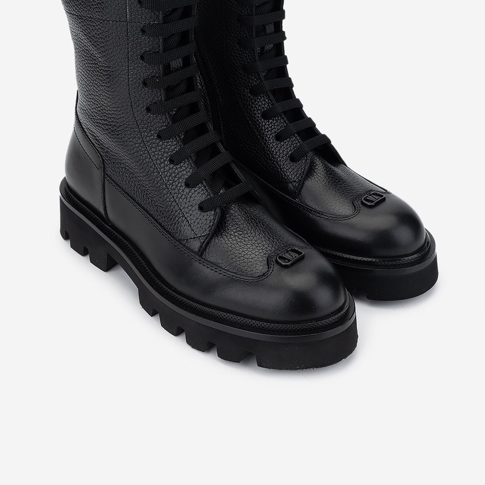 Valmenti Kadın Hakiki Deri Siyah Casual Bot