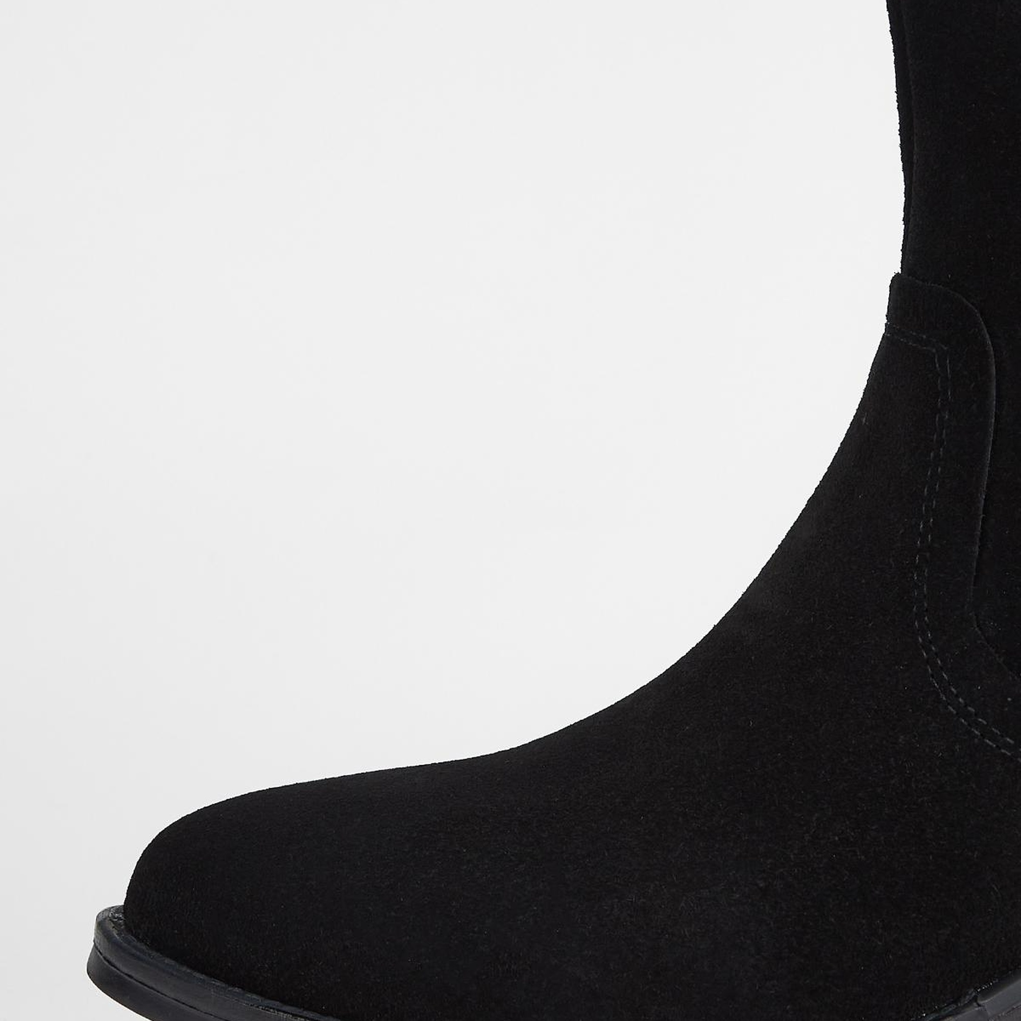 Valmenti Kadın Siyah Süet Hakiki Deri Casual Bot