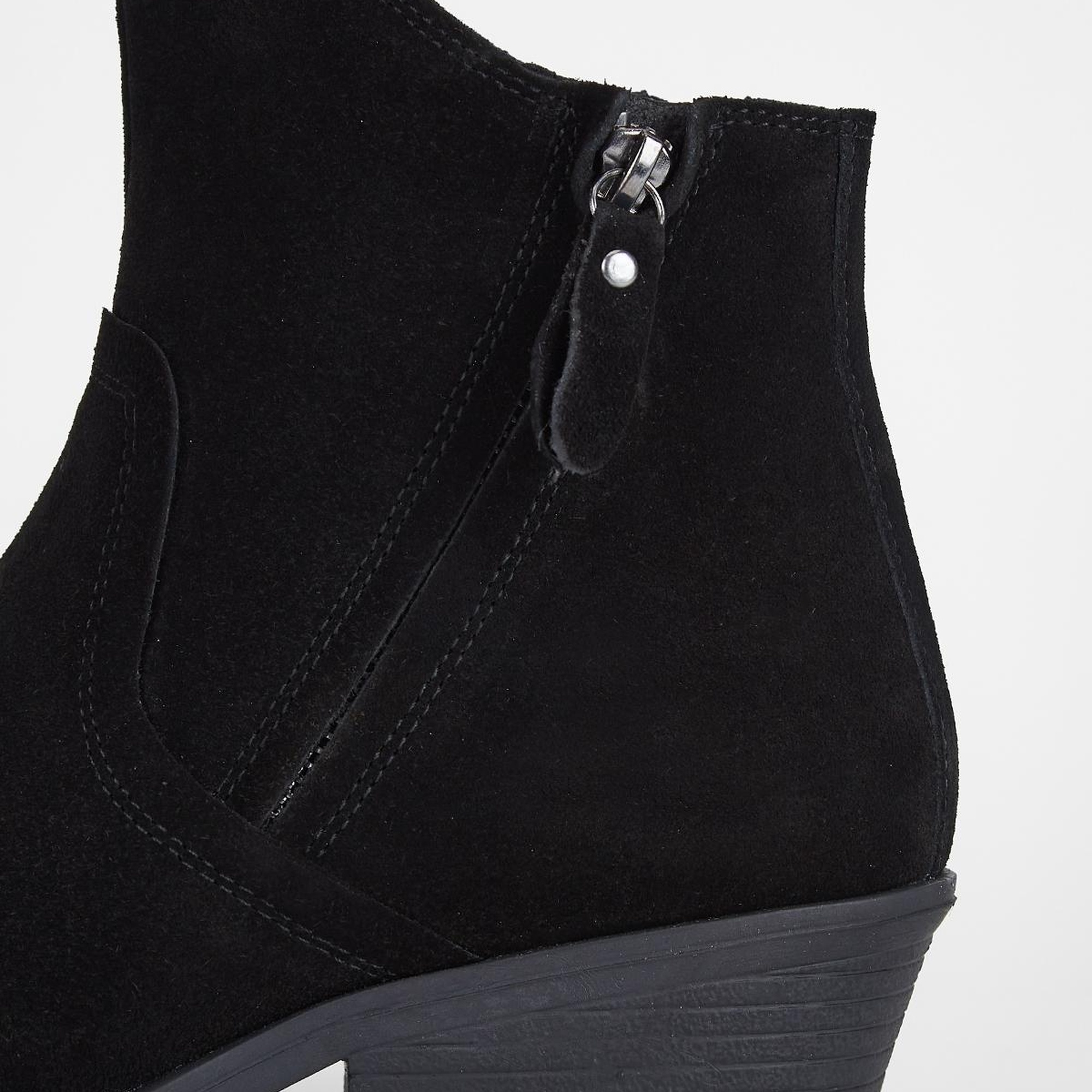 Valmenti Kadın Siyah Süet Hakiki Deri Casual Bot